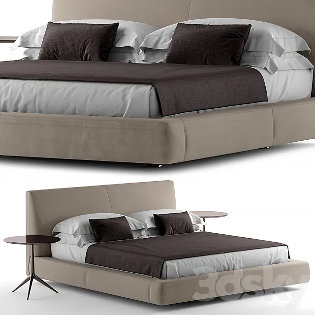 Bed bebitalia Richard 3D Model Bed bebitalia Richard 3D Model
