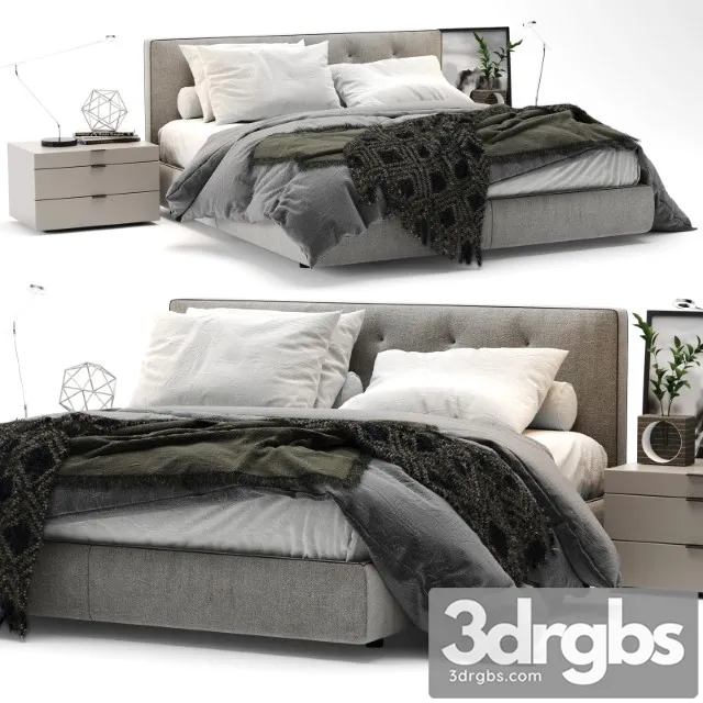Bed Bedford Minotti 3D Model Download Bed Bedford Minotti 3D Model Download