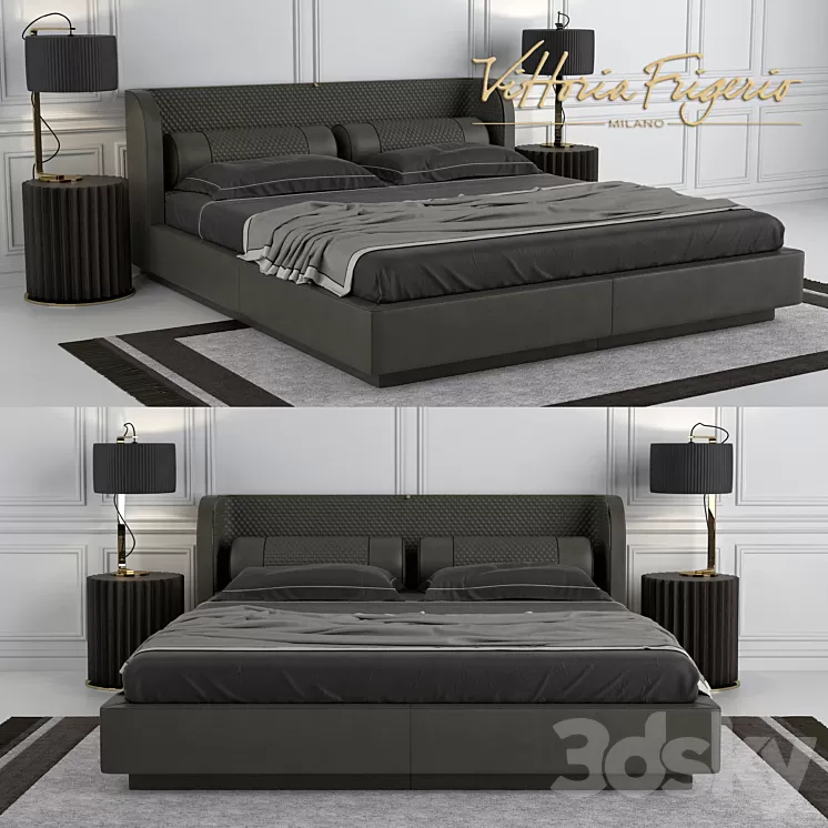 Bed Bellini vittoria frigerio 3D Model