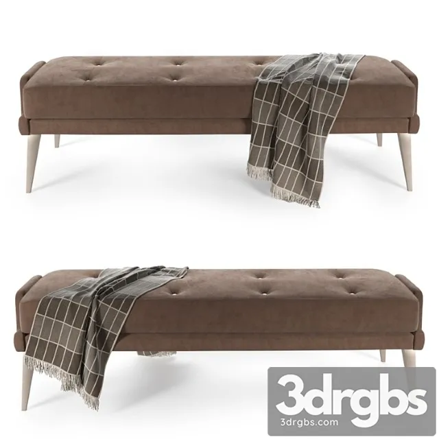 Bed bench 2 3D Model Download