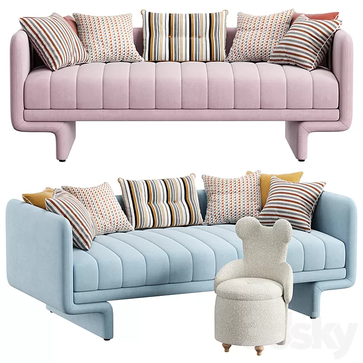 Bed BENCH Manifesto 3D Model Free Download