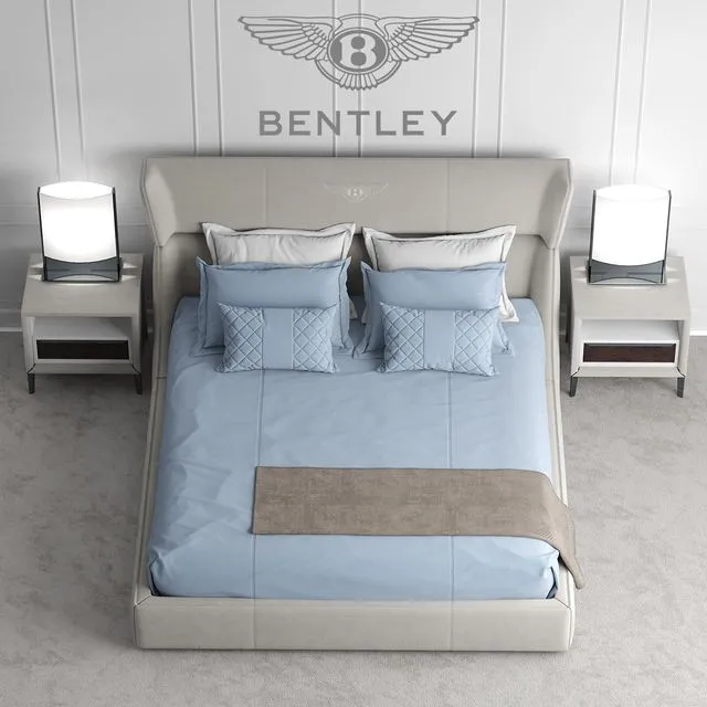 Bed bentley home Lancaster Bed 3D Model
