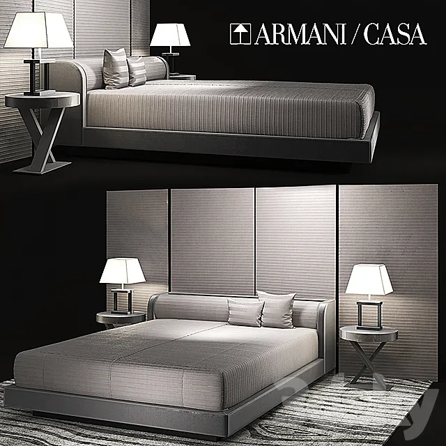 Bed BOTTICELLI ARMANI 3DModel