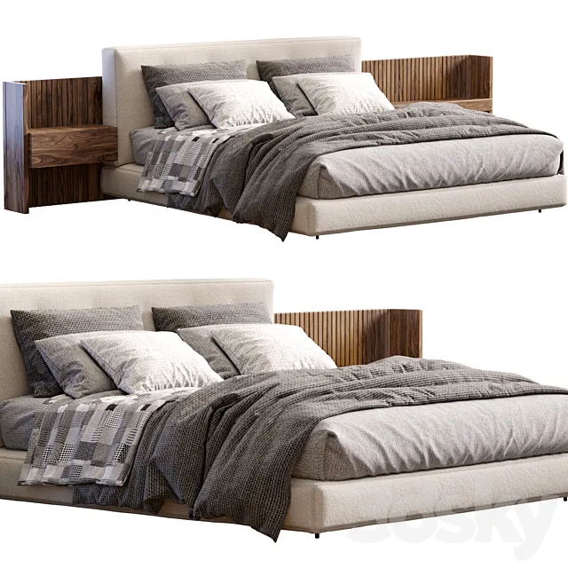 Bed Brasilia By Minotti 3DModel Bed Brasilia By Minotti 3DModel