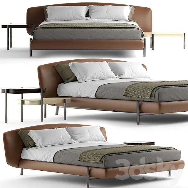 Bed Busnelli ERMIONE 3D Model Bed Busnelli ERMIONE 3D Model