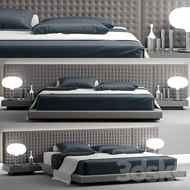 Bed Busnelli VALENCIA 3DModel Bed Busnelli VALENCIA 3DModel