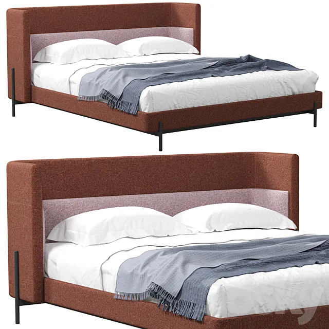 Bed Busnelli Yume 3DModel Bed Busnelli Yume 3DModel