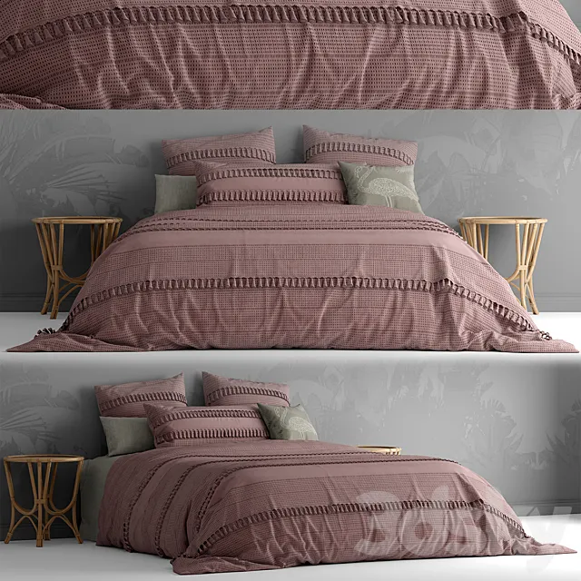 Bed by bedding adairs australia 3DModel Bed by bedding adairs australia 3DModel