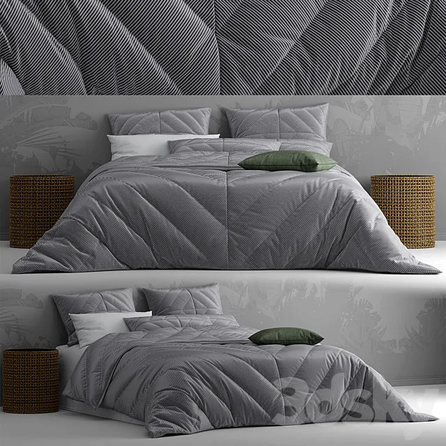 Bed by bedding adairs australia 3DModel Bed by bedding adairs australia 3DModel