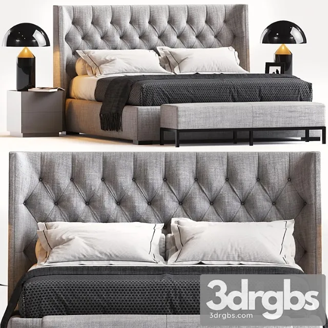 Bed by meridiani 2 2 3D Model Download Bed by meridiani 2 2 3D Model Download