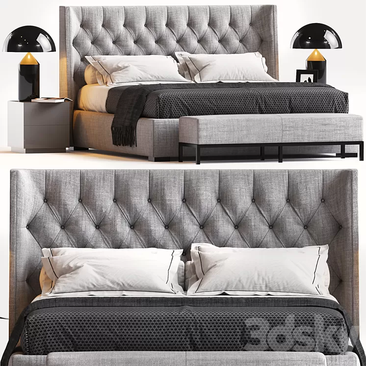 BED BY MERIDIANI 2 3D Model