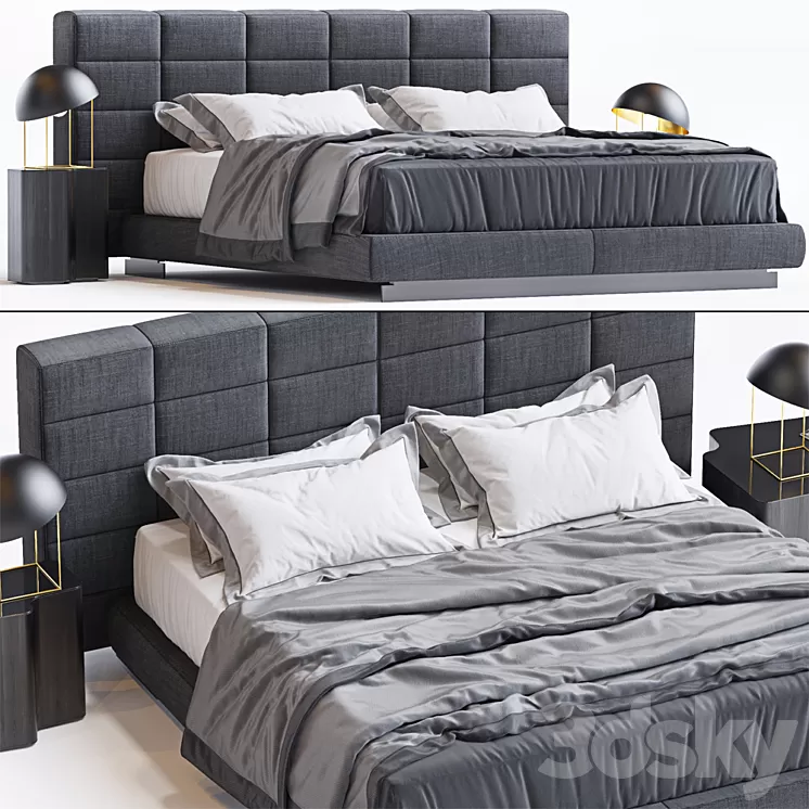 Bed by Minotti 2 3D Model