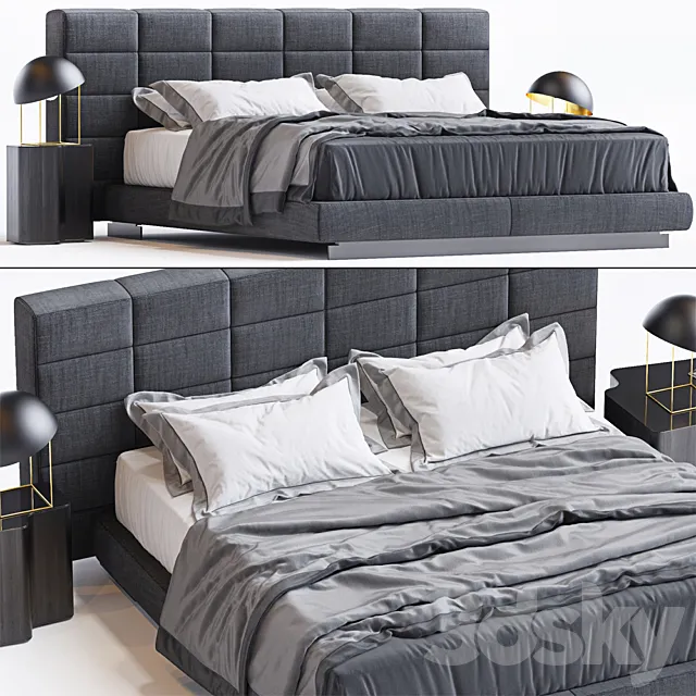Bed by Minotti 2 3DModel Bed by Minotti 2 3DModel