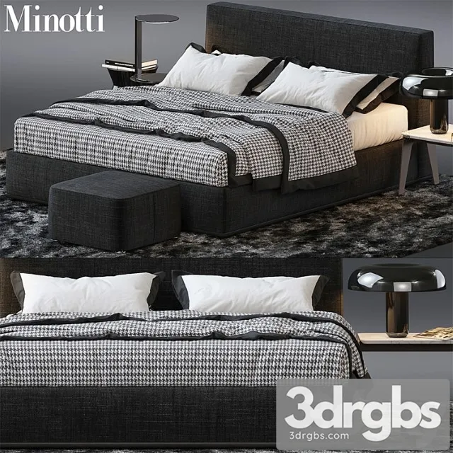 Bed by Minotti 3 3D Model Download Bed by Minotti 3 3D Model Download
