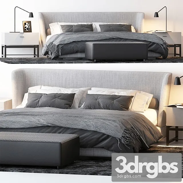 Bed by minotti 6 2 3D Model Download Bed by minotti 6 2 3D Model Download