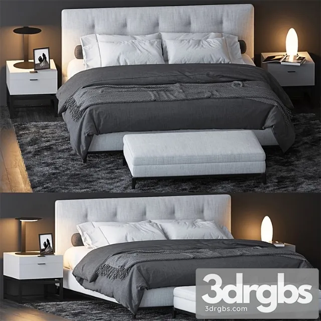 Bed by minotti 7 2 3D Model Download Bed by minotti 7 2 3D Model Download