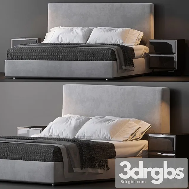 Bed by minotti 9 2 3D Model Download Bed by minotti 9 2 3D Model Download