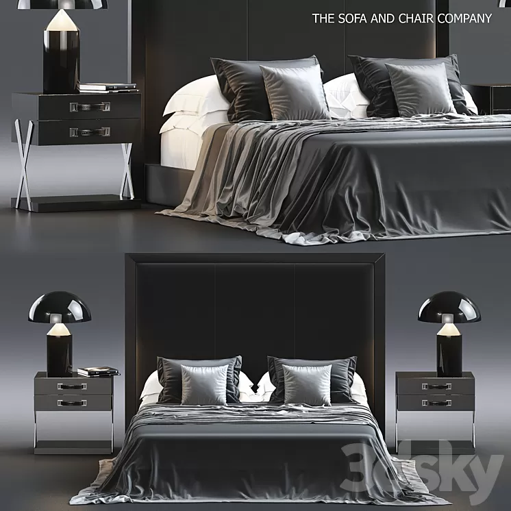 Bed by S & C 2 3D Model