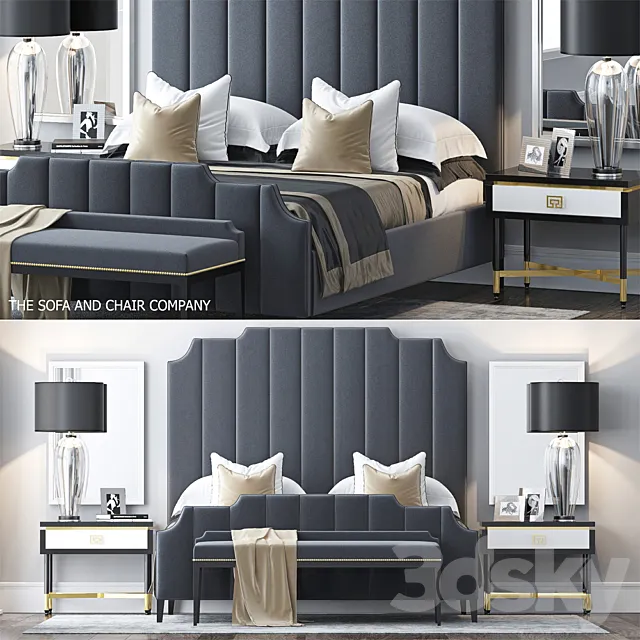 Bed by S & C 4 3DModel