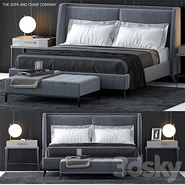Bed by S & C 5 3DModel Bed by S & C 5 3DModel