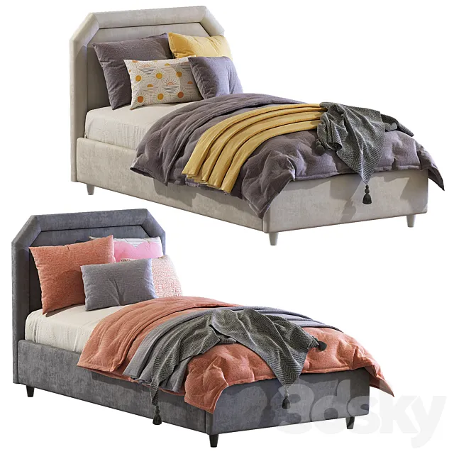 Bed Camille Con Gonna _ Twils 3D Model Bed Camille Con Gonna _ Twils 3D Model