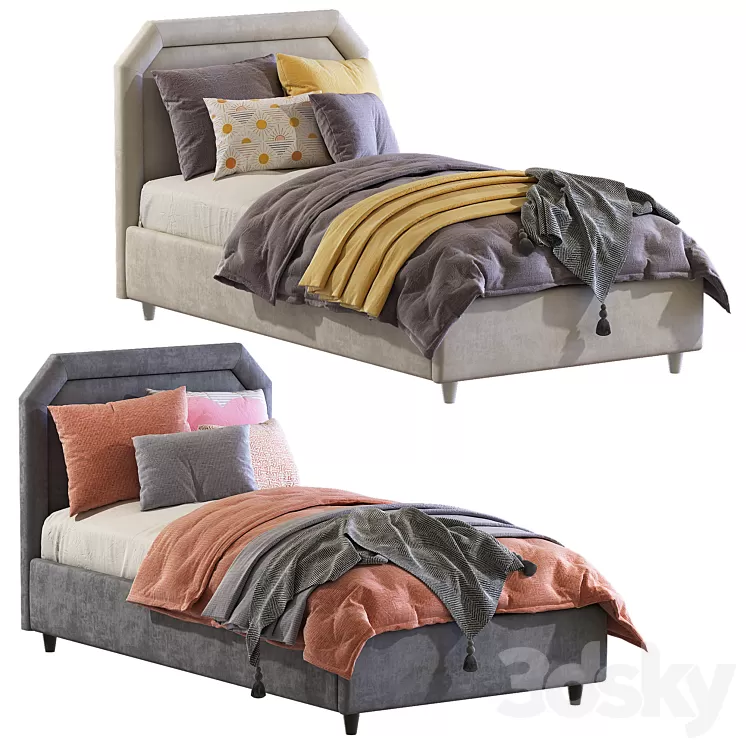 Bed Camille Con Gonna / Twils 3D Model