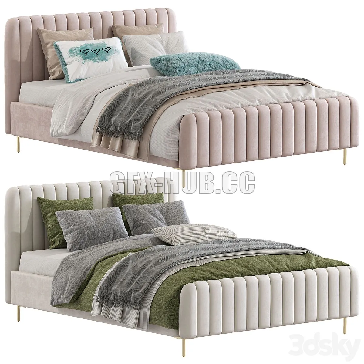 Bed Candelabra Home Angela Bed 230 3D Model Bed Candelabra Home Angela Bed 230 3D Model