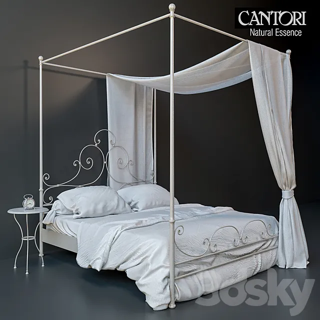 Bed-cantori-Natural Essence 3D Model