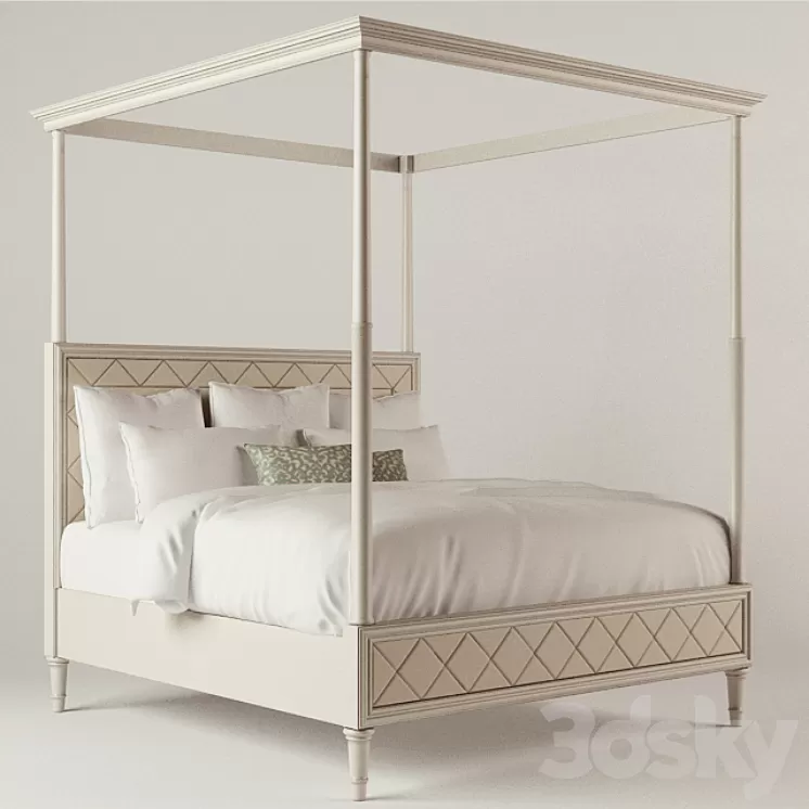 Bed Caracole «Over the Top» 3D Model
