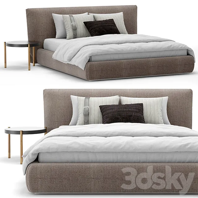 Bed Casanova Meroni Colzani 3D Model