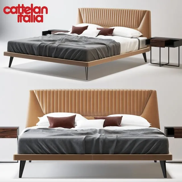 Bed Cattelan Italia AMADEUS 3D Model