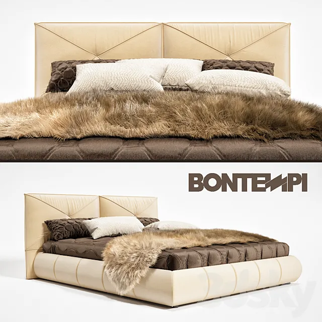 Bed Catun Bontempi 3D Model
