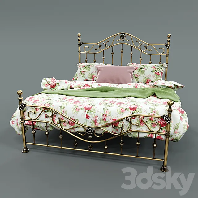 Bed Charlotte 3D Model Bed Charlotte 3D Model