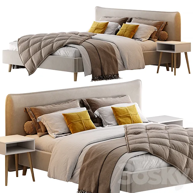 Bed Chievo 180 from divan.ru 3D Model Bed Chievo 180 from divan.ru 3D Model
