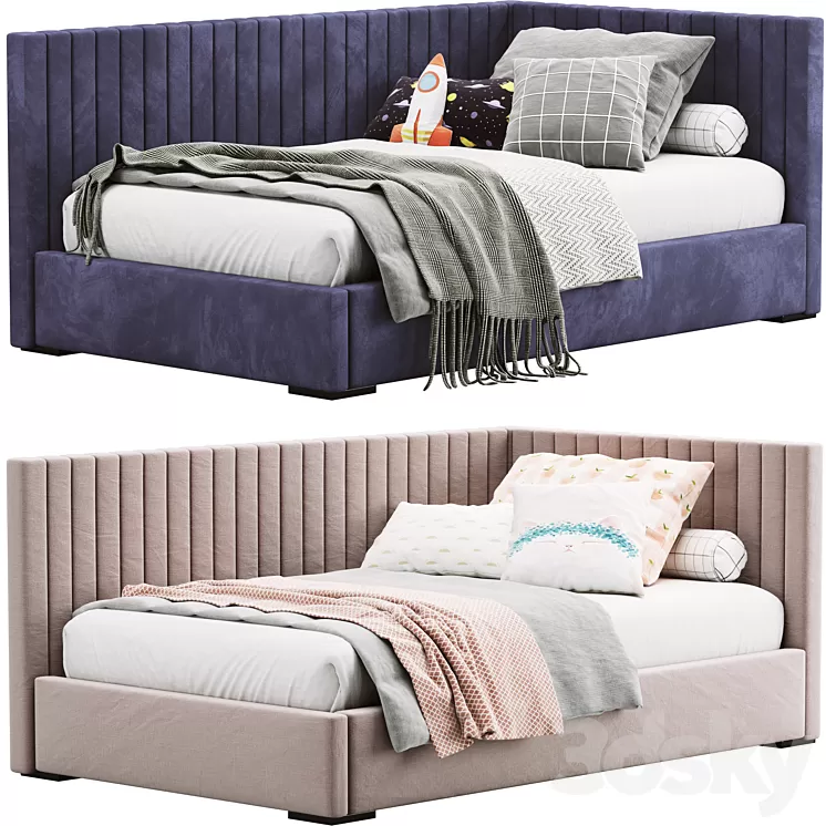 Bed childroom 02 3D Model Free Download Bed childroom 02 3D Model Free Download