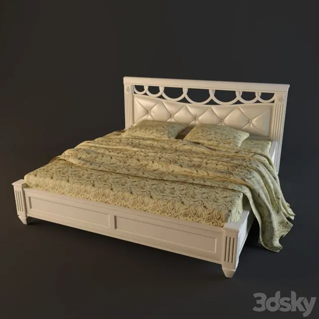 Bed classic Shiko 3D Model Bed classic Shiko 3D Model