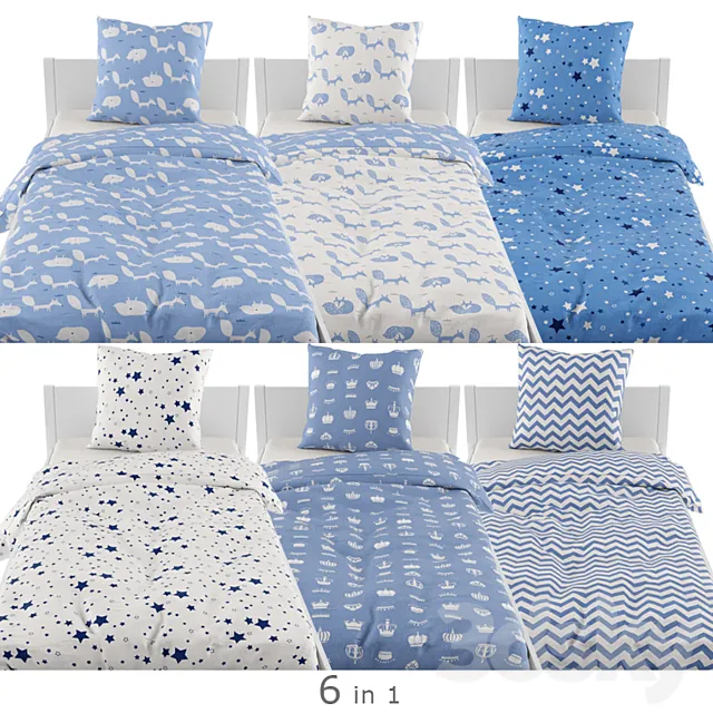 Bed clothes 11 3D Model Bed clothes 11 3D Model