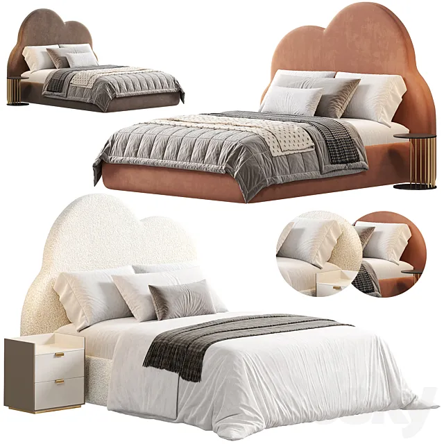 Bed Cloud Bed by woodfans 3D Model Bed Cloud Bed by woodfans 3D Model