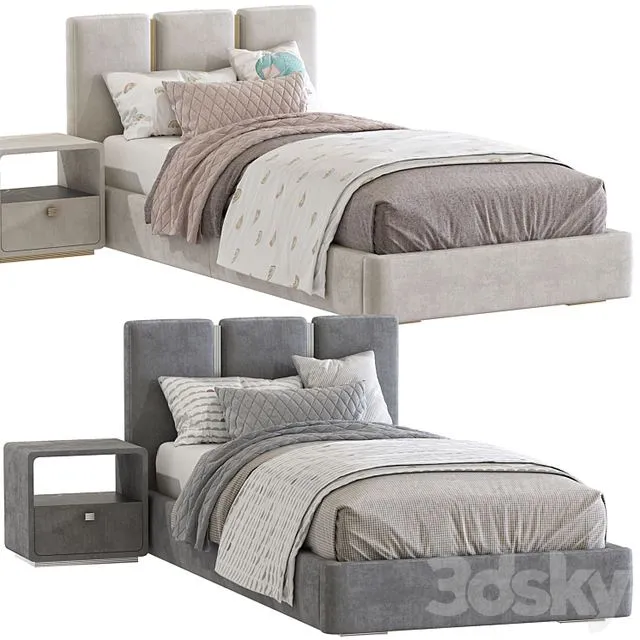 Bed CLUB Bed Rugiano 2 3D Model Bed CLUB Bed Rugiano 2 3D Model