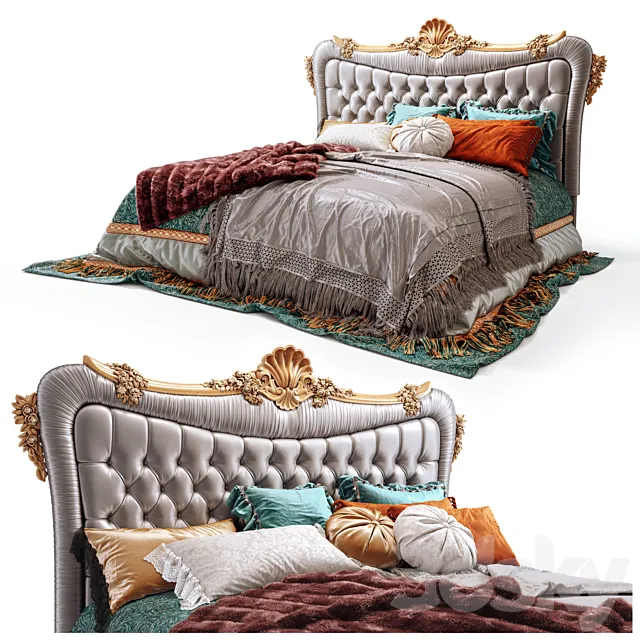 Bed Conchiglia. Provasi Factory. 3D Model Bed Conchiglia. Provasi Factory. 3D Model