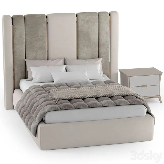 Bed Corte Zari Rubens 3D Model Bed Corte Zari Rubens 3D Model