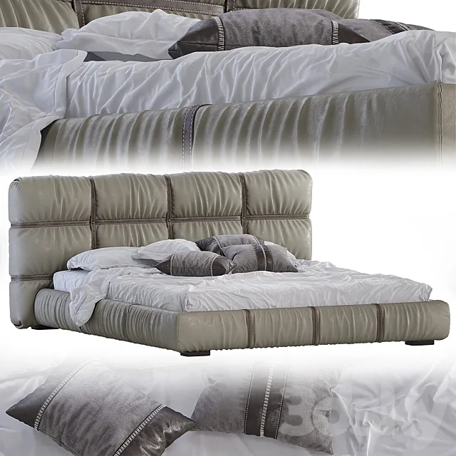 Bed Crossover Night 3DModel Bed Crossover Night 3DModel