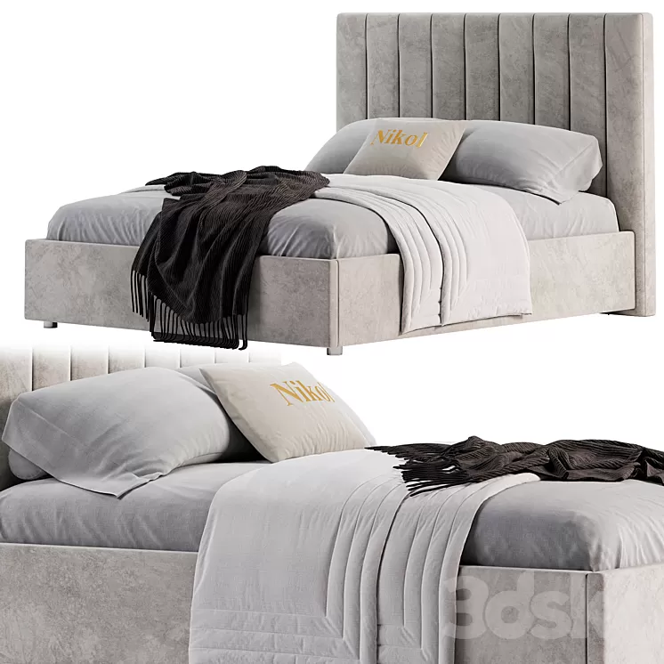 Bed Crown Nicole 3D Model Free Download