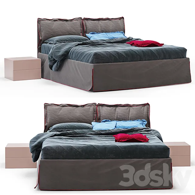 Bed Dall’Agnese Free bed 3DModel Bed Dall’Agnese Free bed 3DModel