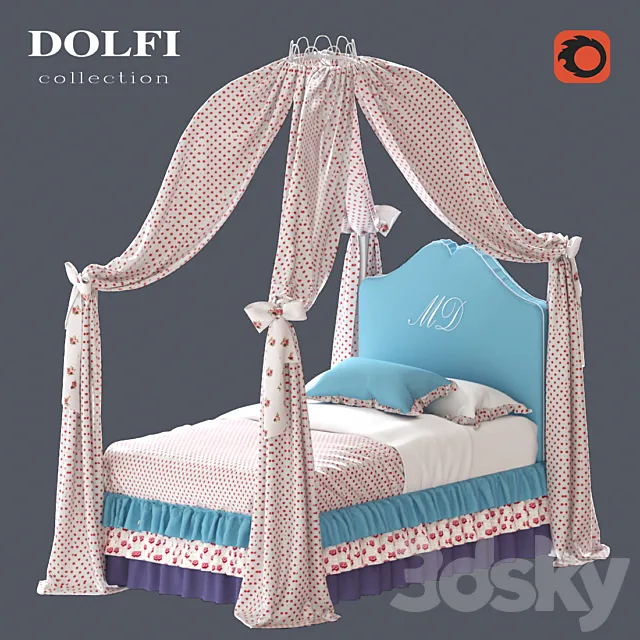 Bed “Dolfi” 3DModel Bed “Dolfi” 3DModel