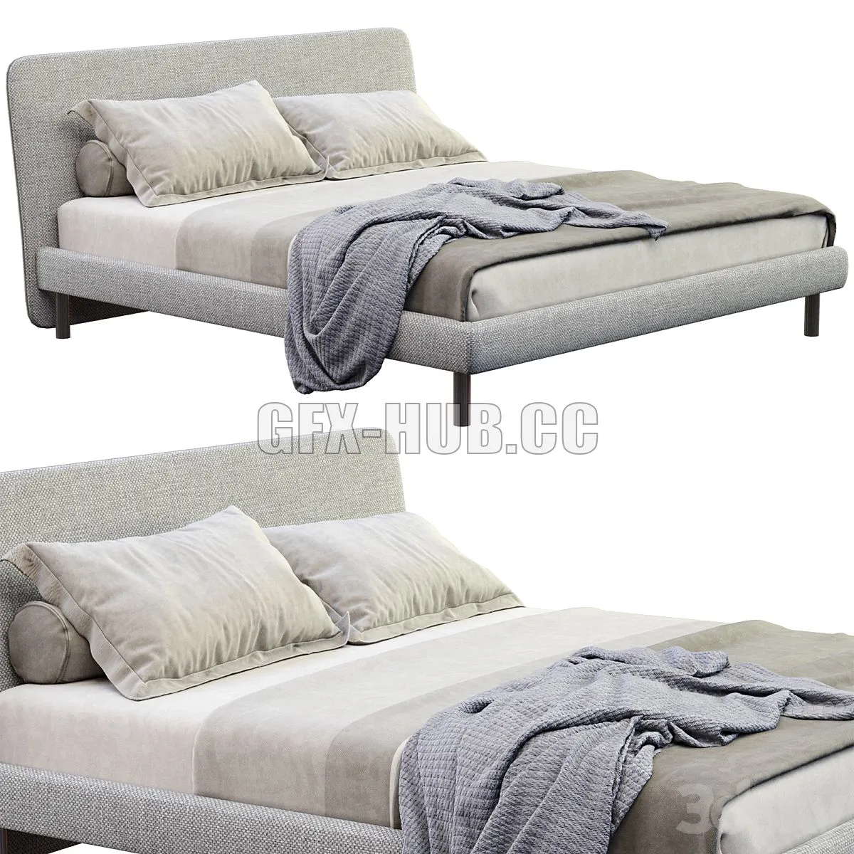 Bed Dream By Bonaldo 3D Model Bed Dream By Bonaldo 3D Model