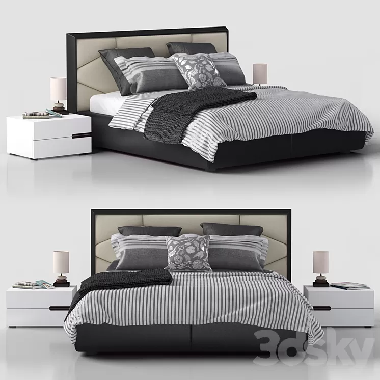 bed Edward Cattelan Italia 3D Model