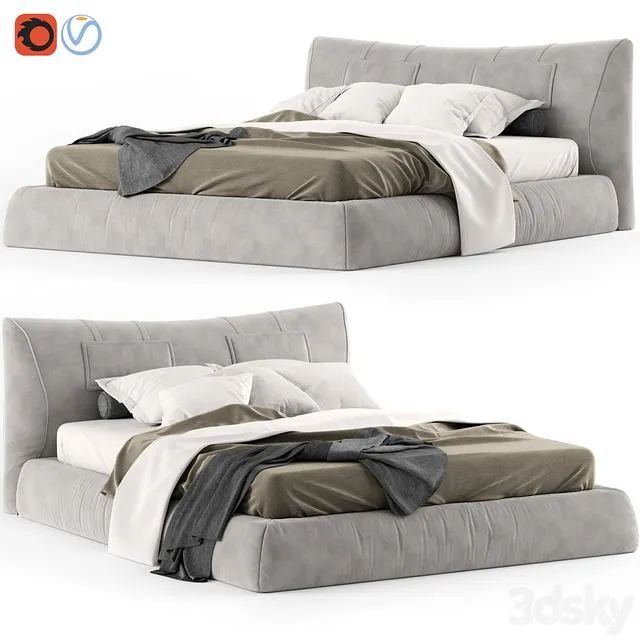 Bed Ego Zeroventiquattro Wimbledon 3D Model Bed Ego Zeroventiquattro Wimbledon 3D Model