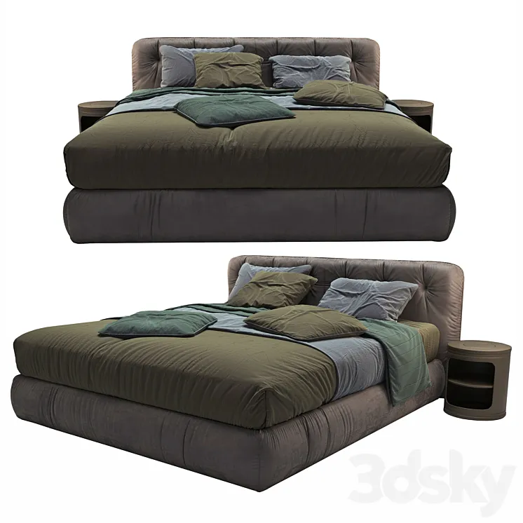 Bed Emmebi VITTORIA 3D Model Free Download