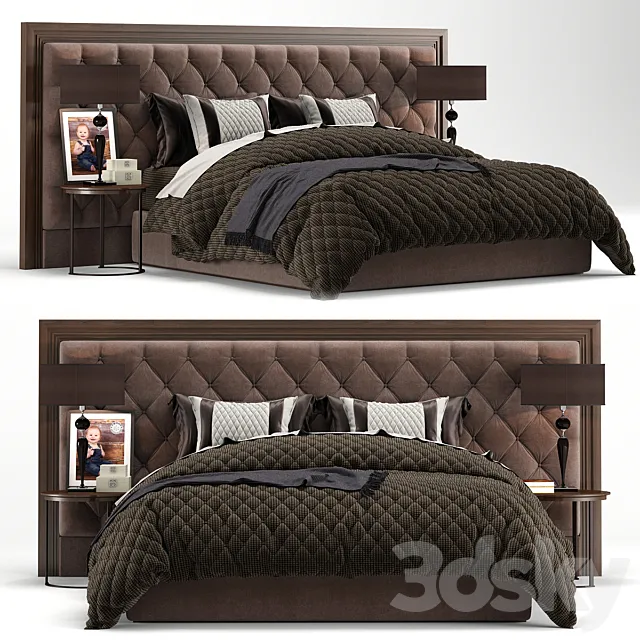 Bed Enya Capitone. Porada 3DModel Bed Enya Capitone. Porada 3DModel